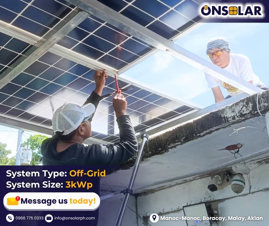 Rooftop solar panels